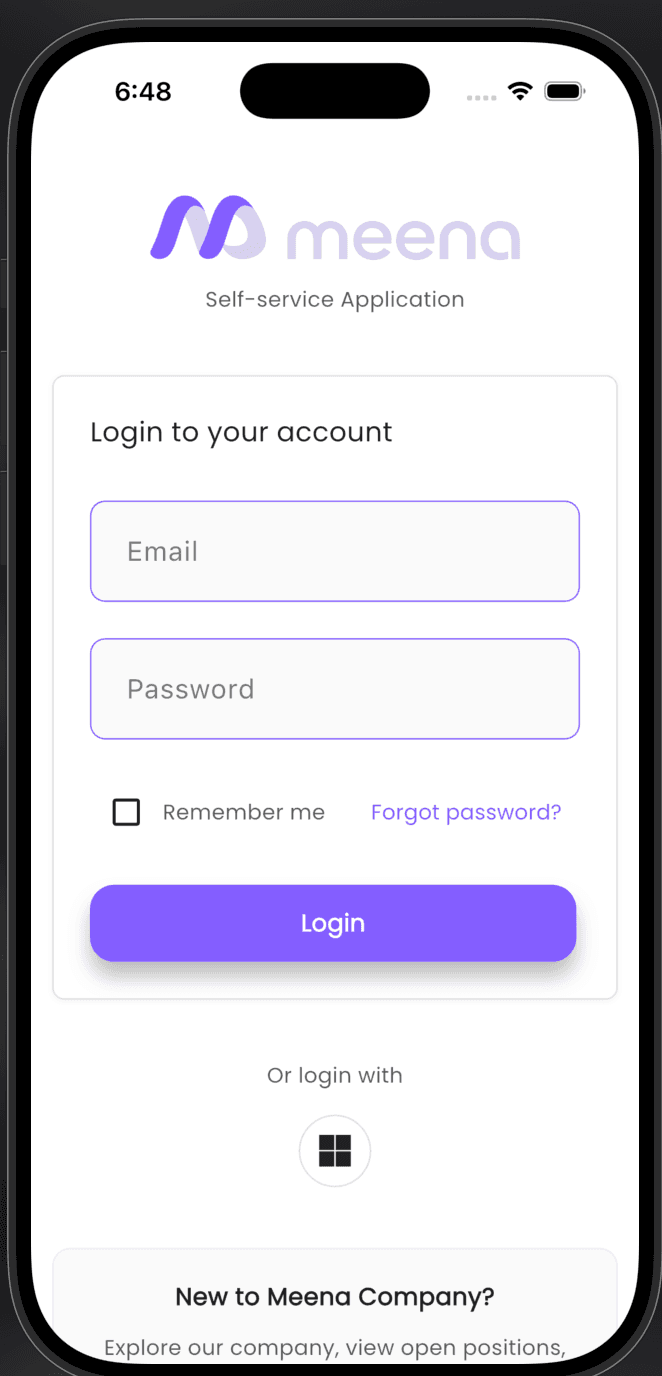 Meena Self-Service Platform screenshot 14