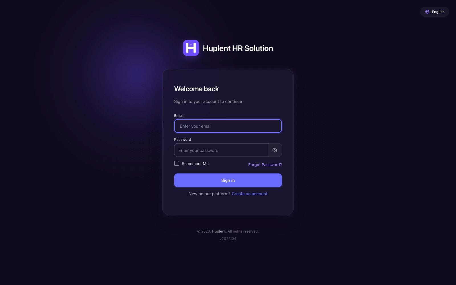 Huplent HR SaaS — screen 4