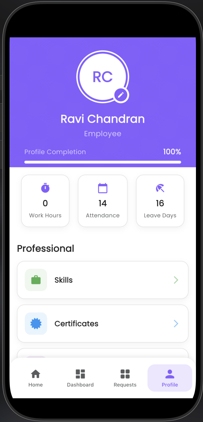 Meena Self-Service Platform — screen 7