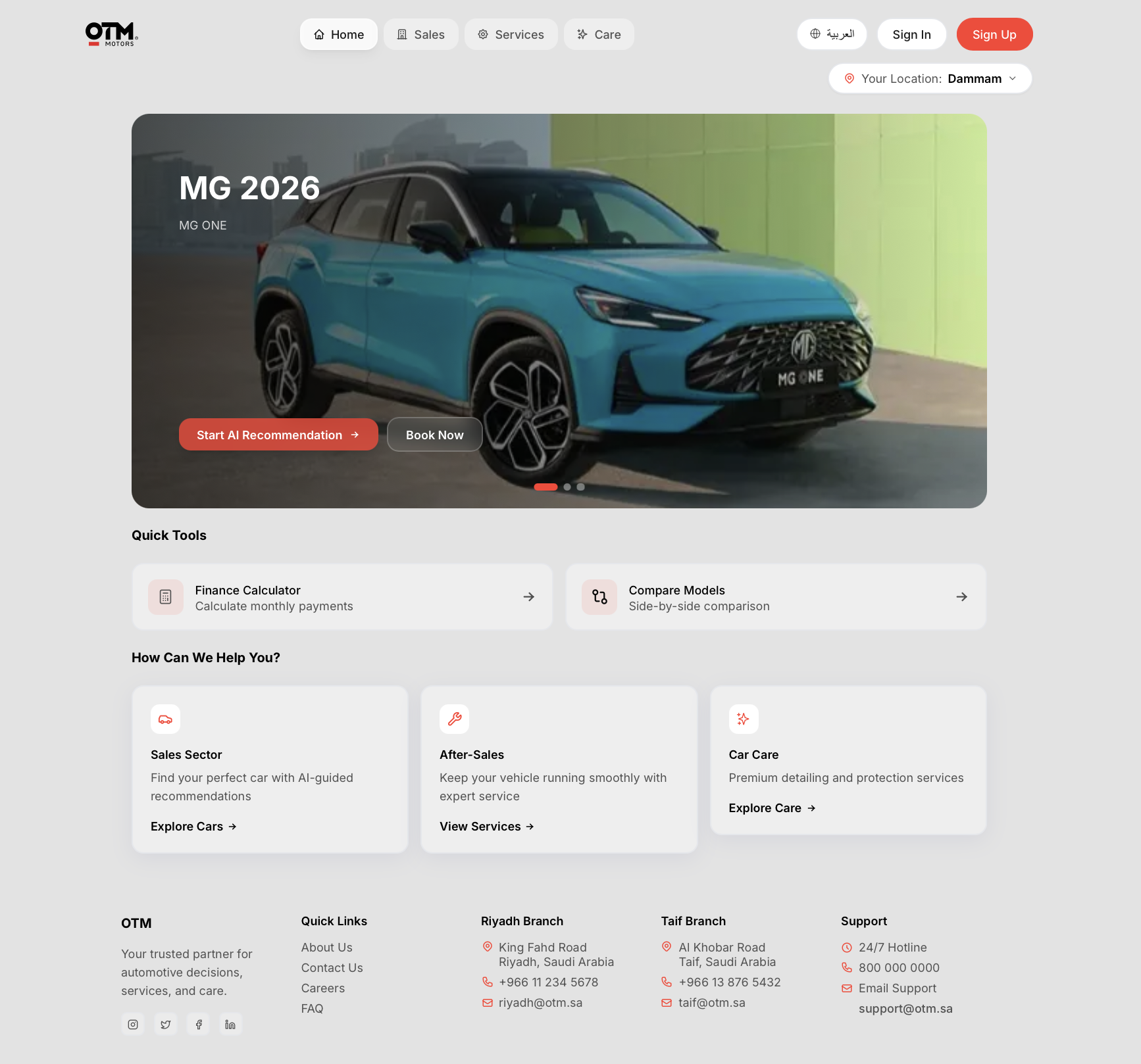 OTM Motors Platform — cover