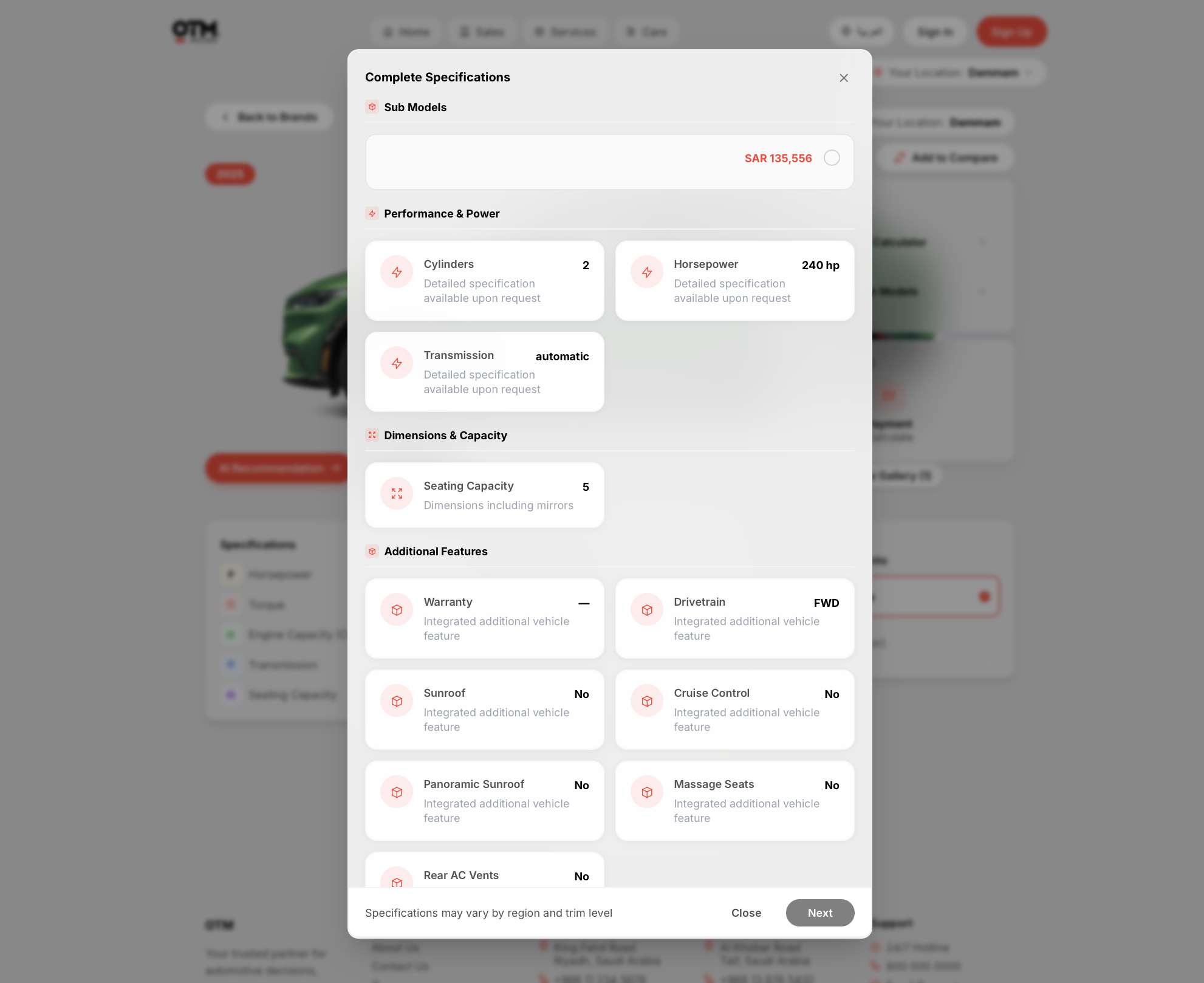 OTM Motors Platform — screen 6