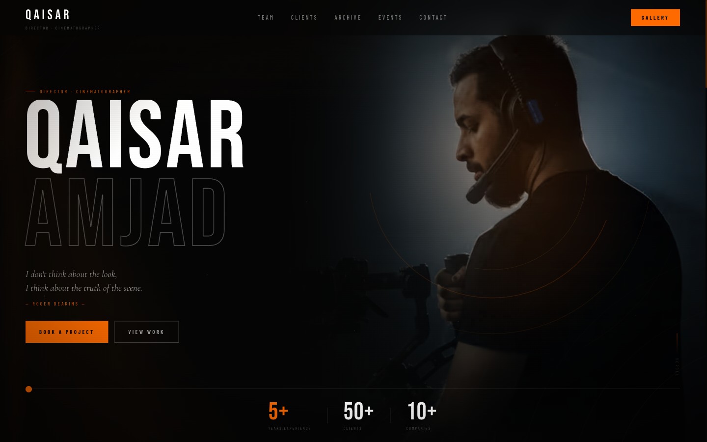 Qaisar Amjad — Director Portfolio — cover