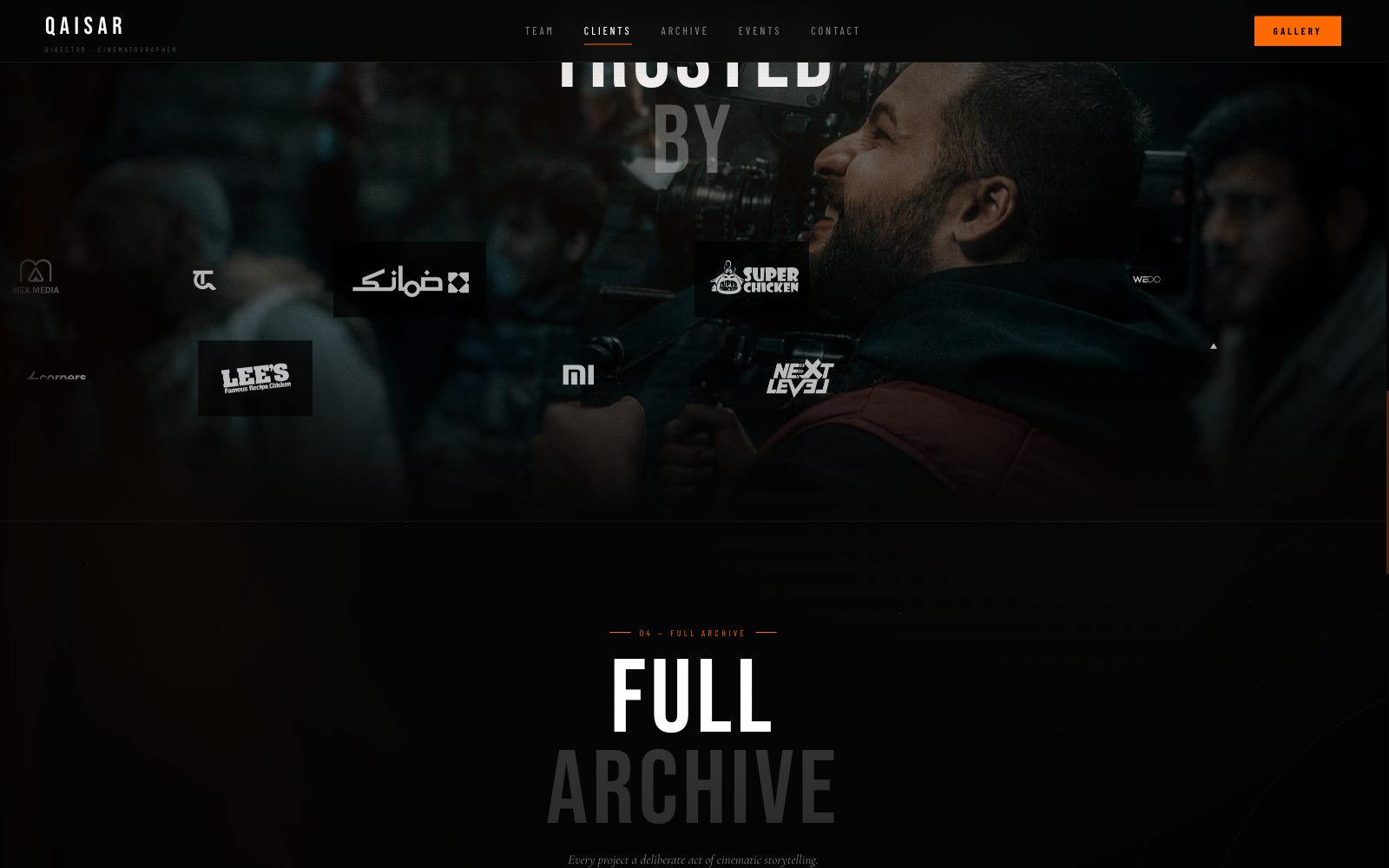 Qaisar Amjad — Director Portfolio — screen 2